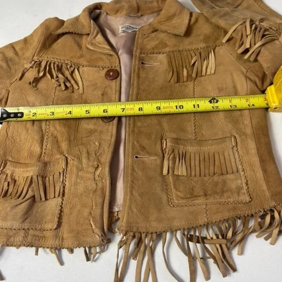 Vintage1930's Honeysuckle Kid Buckskin Leather Fringed Jacket